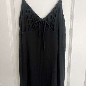 American Eagle Black Ribbed Mini Dress